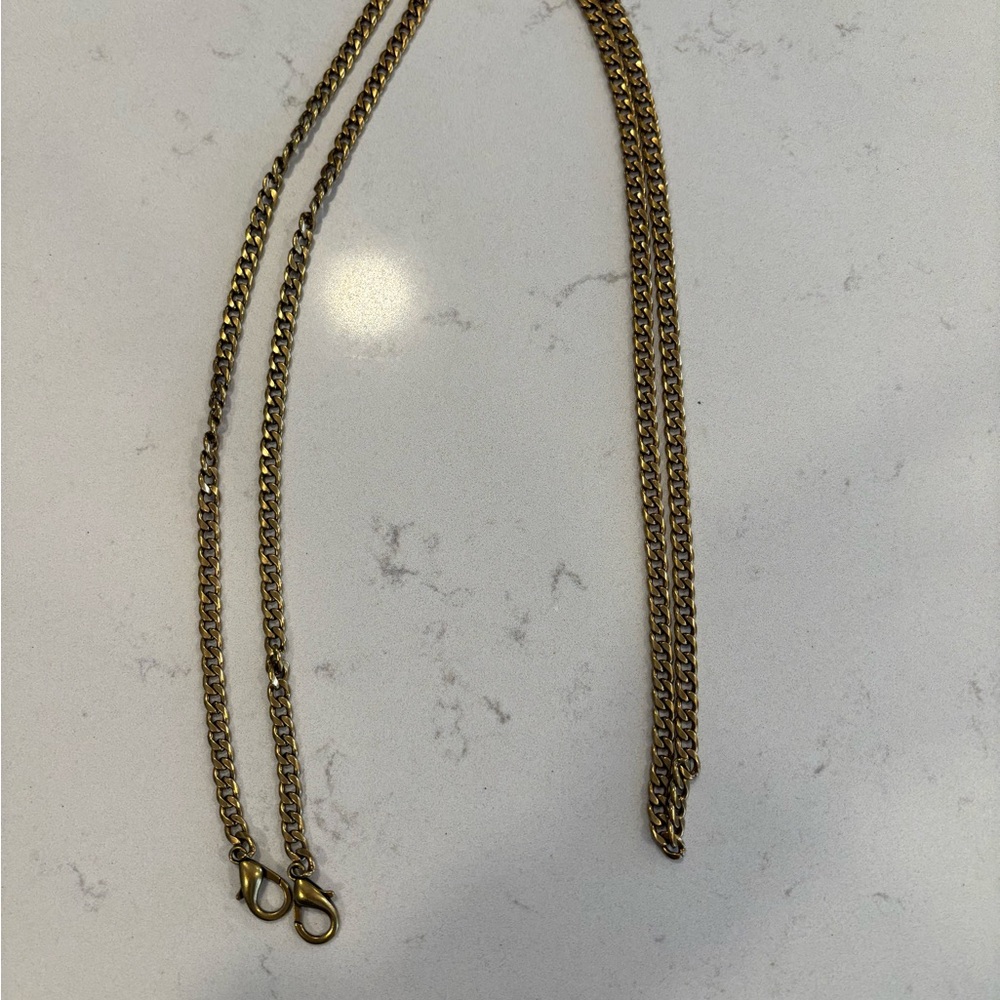 Antique Gold Tone Chain Strap for Purses